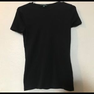 Lauren by Ralph Lauren plain black t